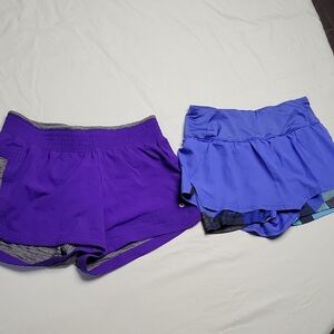 Xersion Women's Athletic Shorts in Purple and Blue